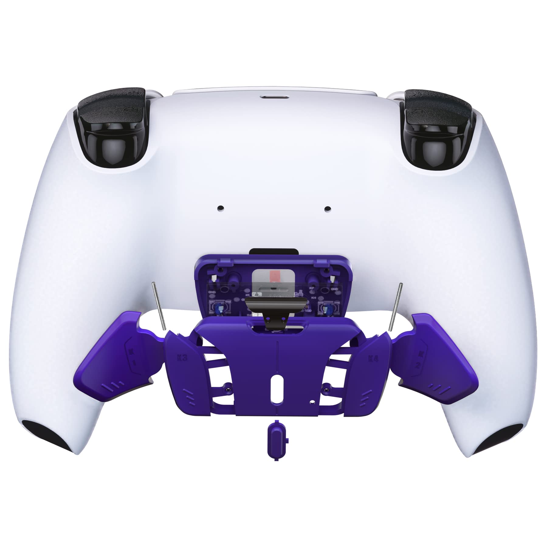 eXtremeRate K1 K2 K3 K4 Back Buttons Replacement for PS5 Controller - Galactic Purple | Rise4 Remap Kit Compatible | No PCB/Cables/Housing Included | Perfect for Competitive Gaming & FPS Shooters