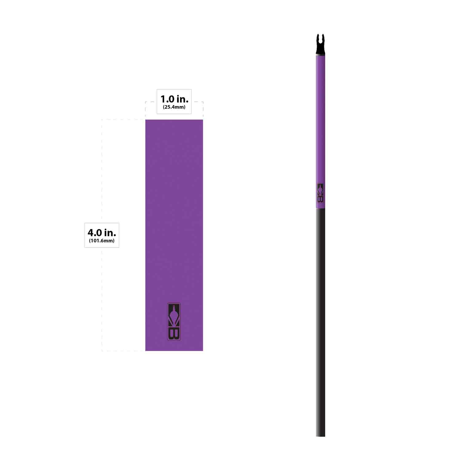 Bohning Solid Color Arrow Wrap 4-Pack (Small 17/64) - Perfect for Archery Target Practice and Bowhunting Accessories