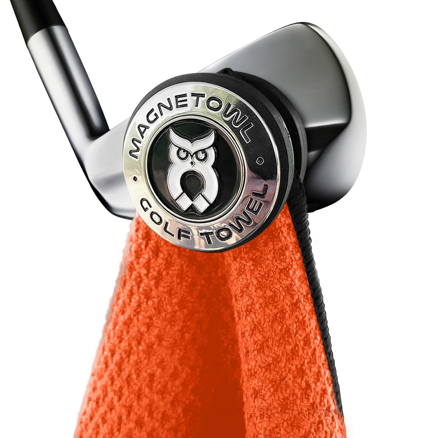 Magnetic Golf Towel Clip with 2 Removable Ball Markers - Strongest Golf Accessory for Secure Towel Attachment - Reusable & Durable Golf Magnet (Black) - Perfect for Golf Bags, Carts & Club Storage