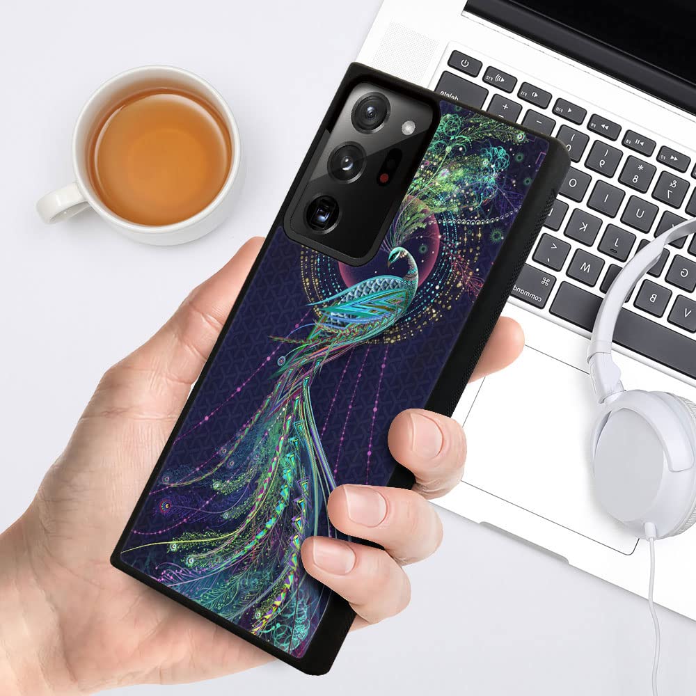 Peacock Pattern Samsung Galaxy Note 20 Ultra Case for Girls | Protective Phone Cover for Note 20 Plus/Note 20+ 6.9-inch | Perfect for Everyday Use, School & Travel