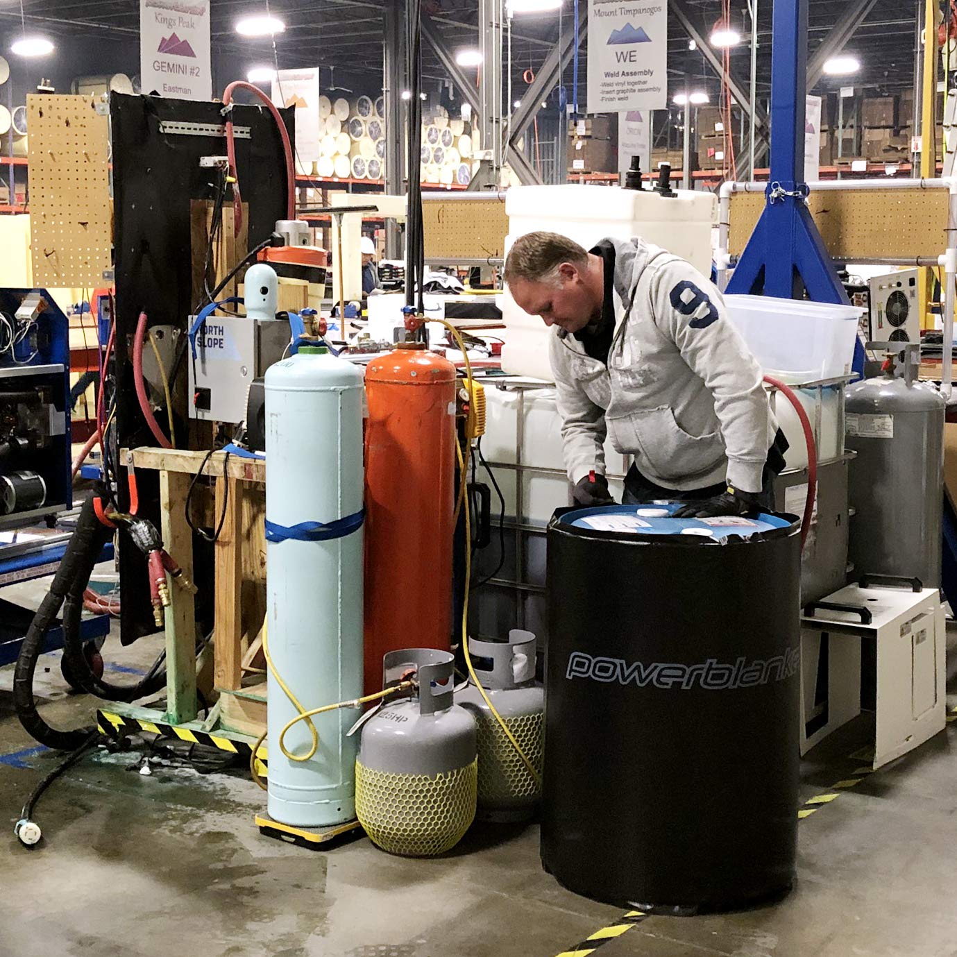 Powerblanket PBL55F Full Coverage Drum Heating Blanket - 55 Gallon (208 Liter) Industrial Drum Warmer for Cold Weather Protection | Perfect for Oil, Chemicals & Liquids Storage in Winter