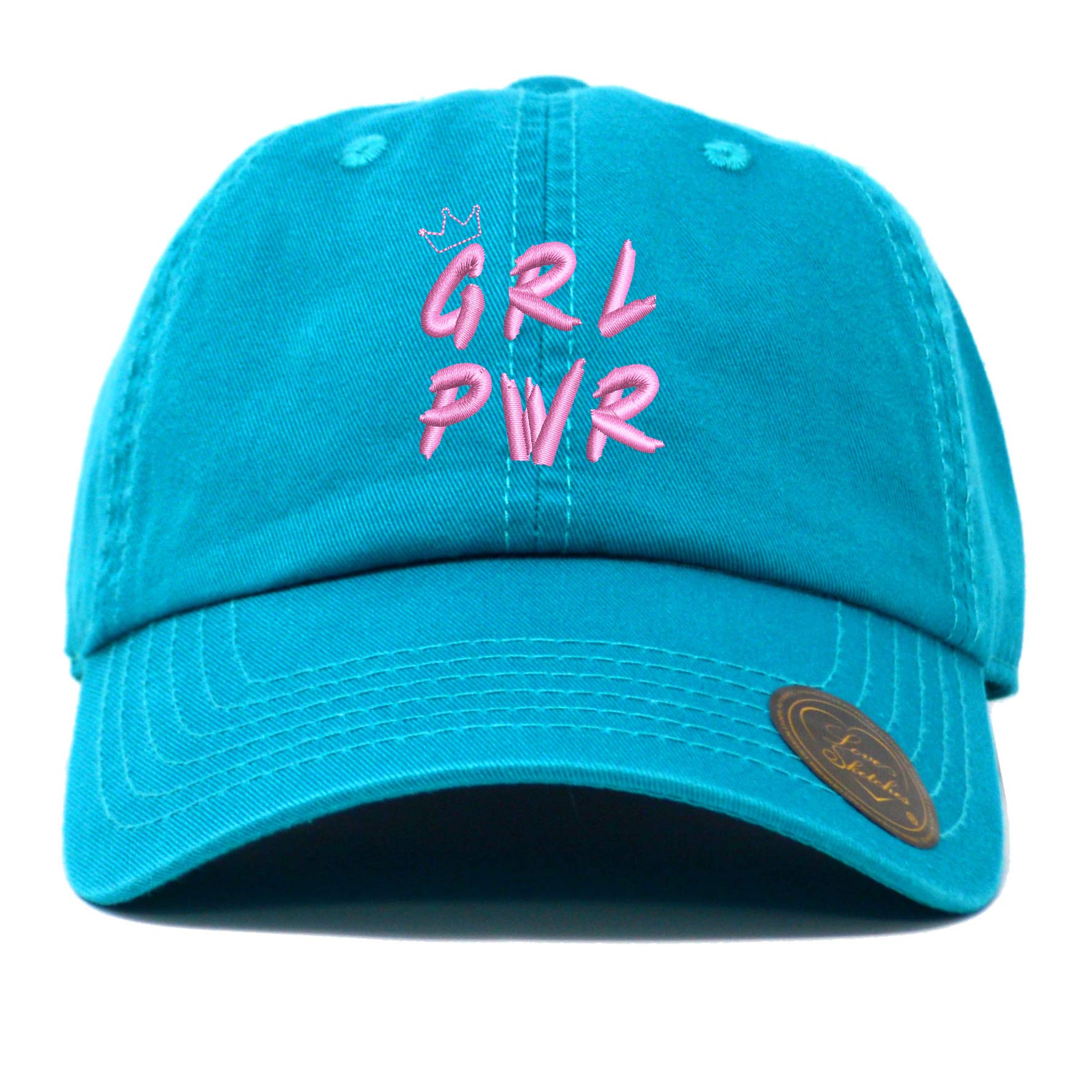 Girl Power GRL PWR with Crown Classic Polo Baseball Cap - Low Profile Dad Hat for Women & Teens | Casual Streetwear, Sports, Outdoor Activities
