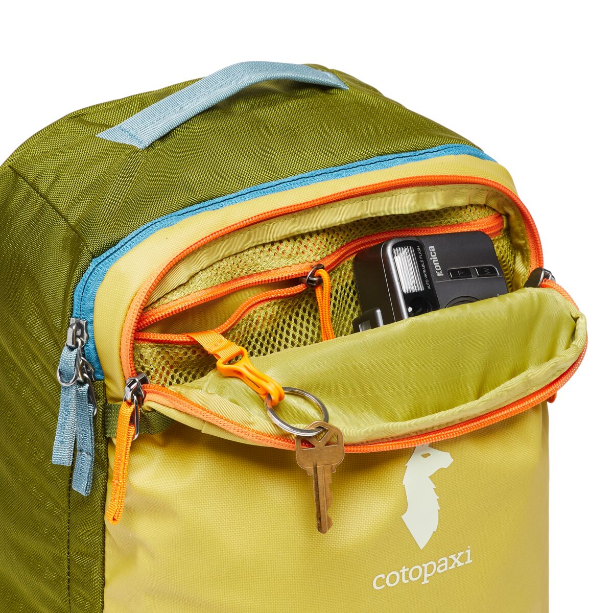 Cotopaxi Allpa Mini 20L Travel Backpack - Lightweight Carry-On Hiking Daypack for Women & Men, Water-Resistant Lemongrass/Cedar Color - Perfect for Camping, Air Travel & Outdoor Adventures