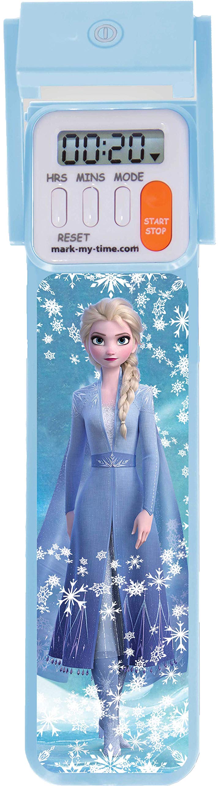 Frozen II Elsa Digital Book Light with Timer - 3D Mark-My-Time Reading Helper for Kids, Perfect for Bedtime Stories, Homework & Classroom Reading