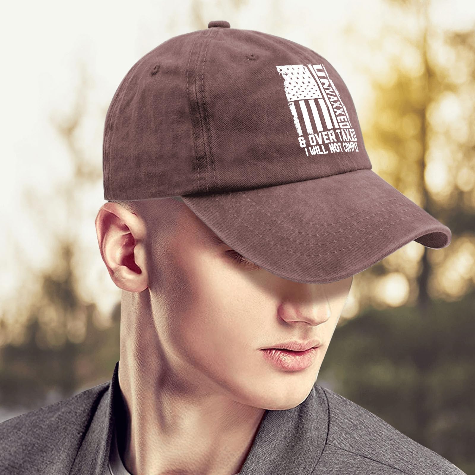 Lightweight Women's Baseball Cap - Breathable Fitted Golf Hat for Unvaccinated & Overtaxed Women | Perfect for Golf, Outdoor Sports & Casual Wear