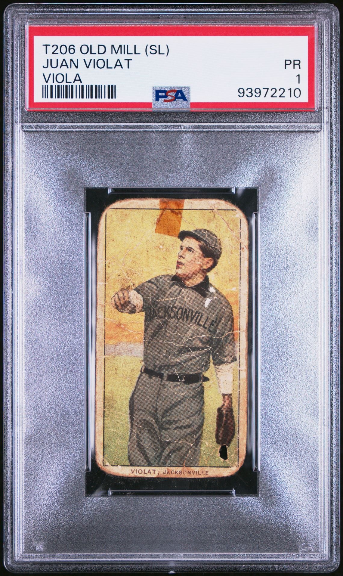 1909 T206 Old Mill Juan Violat Viola Baseball Card (PSA Graded #93972210) - Perfect for Collectors & Vintage Sports Memorabilia Enthusiasts