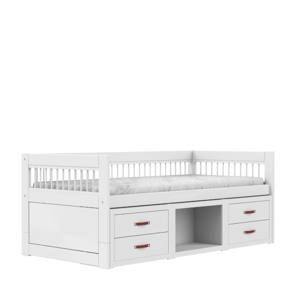 Kids Cabin Bed with Built-in Drawers & Storage - Space-Saving Bunk Bed for Small Rooms | Perfect for Bedrooms, Dorms & Tiny Homes
