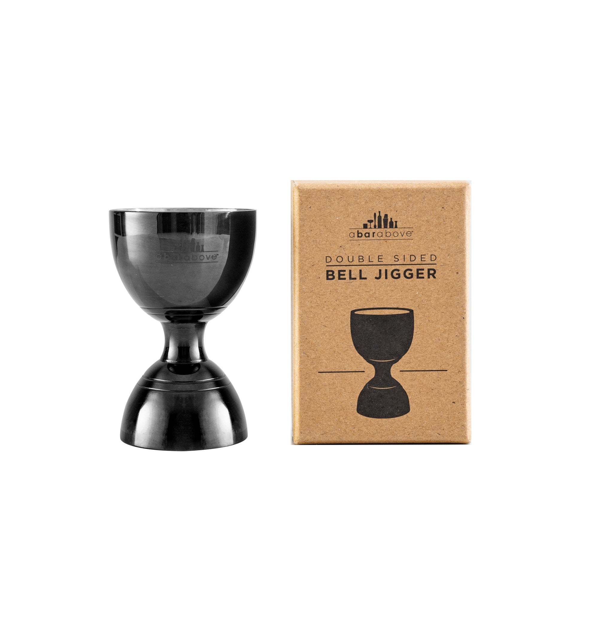 Premium Black Bell Jigger - Professional Cocktail Measuring Tool for Bartenders & Home Mixologists | Perfect for Crafting Martinis, Old Fashioned & More