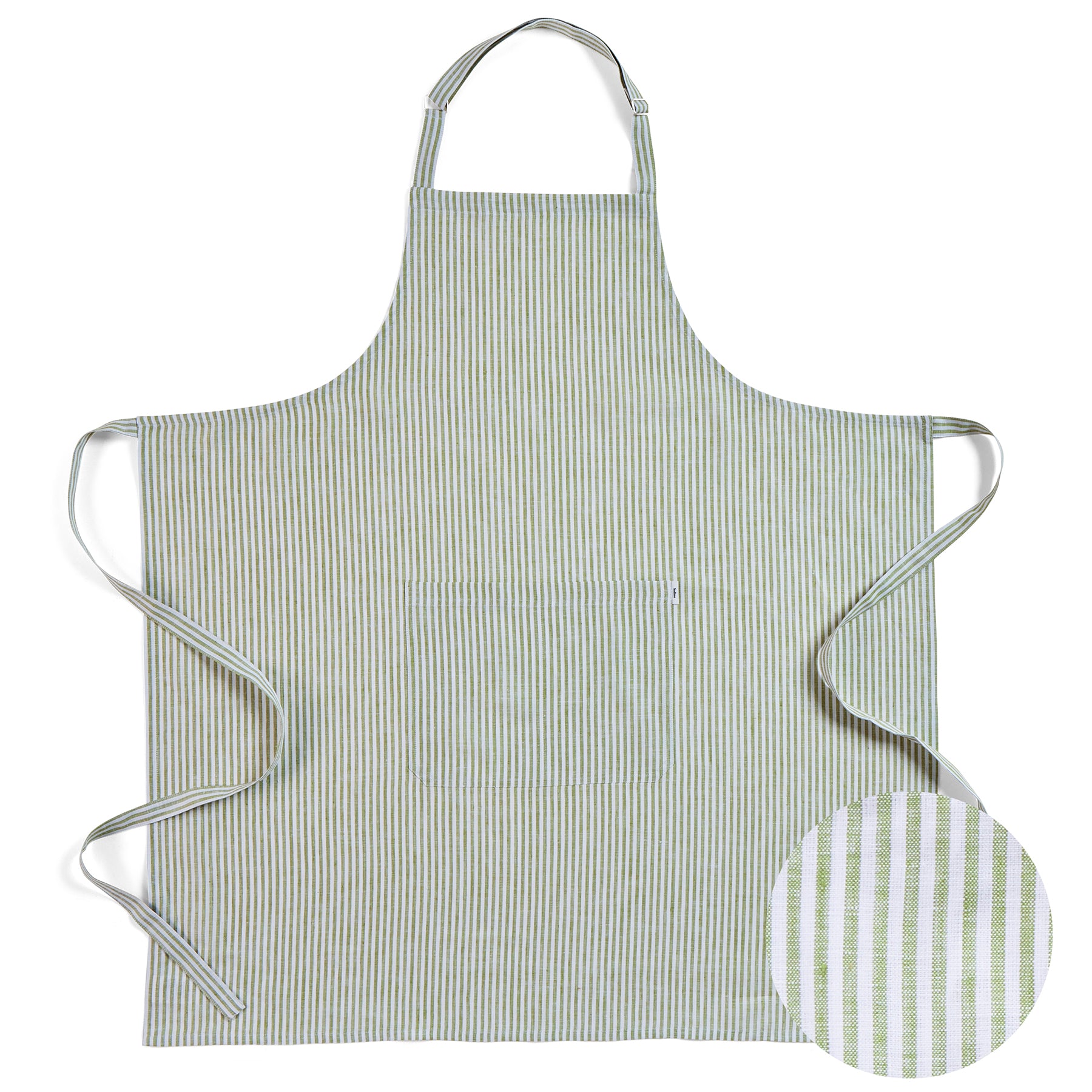 Premium Linen Full Midi Apron for Cooking, Baking & Grilling - Adjustable Waist & Pockets - Perfect for Chefs, Home Cooks & BBQ Enthusiasts