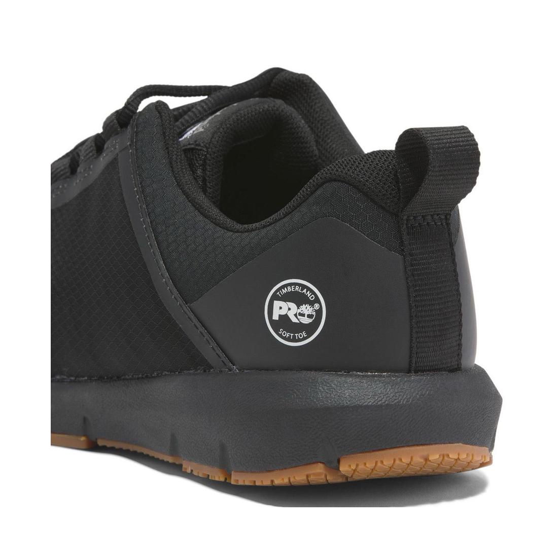 Radius Soft Toe Work Shoes - Black - Comfortable & Lightweight Safety Shoes for Men & Women - Perfect for Construction, Warehouse & Outdoor Work