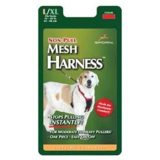 Sporn No-Pull Mesh Dog Harness - Red - Comfortable & Adjustable for Medium Dogs - Perfect for Walking, Training & Outdoor Adventures