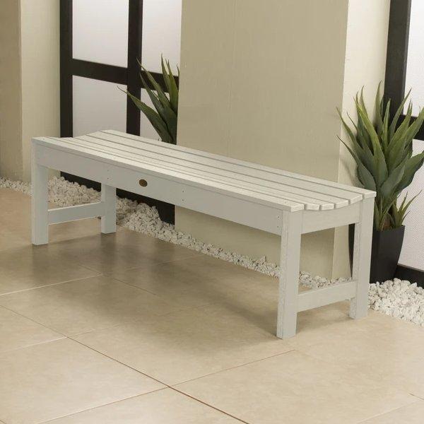 Lehigh Backless Synthetic Wood Picnic Bench - Durable Outdoor Dining Table for Patio, Garden & Park - Perfect for BBQs, Camping & Family Gatherings