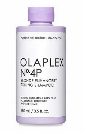 OLAPLEX No. 4P Blonde Enhancer Toning Shampoo - Purple Shampoo for Blonde Hair, Silver & Bleached Hair - Neutralizes Brassiness & Yellow Tones - Perfect for Salon & Home Use