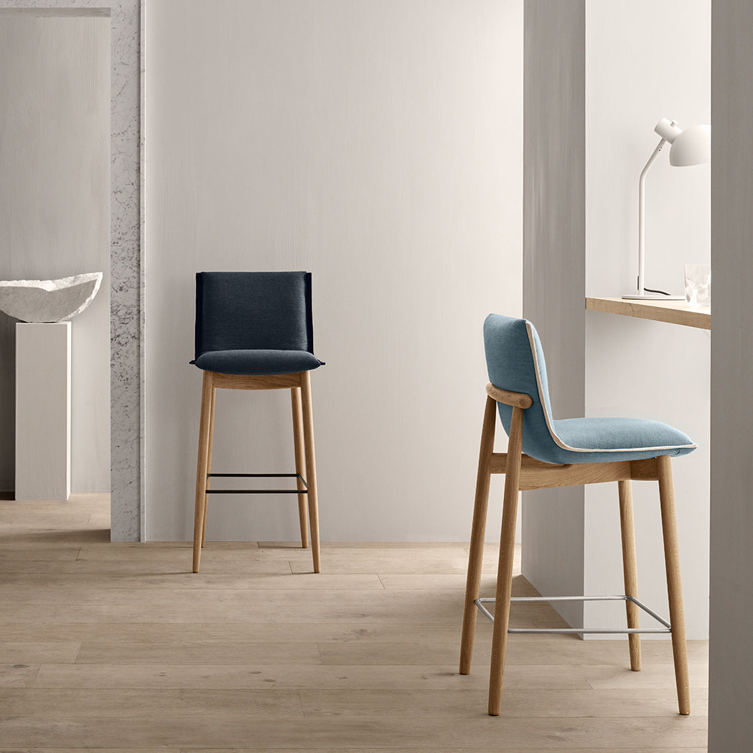 E006 Modern Embrace Bar Stool - Adjustable Height Counter Stool with Backrest for Kitchen Island, Breakfast Bar & Home Decor - Comfortable & Stylish Seating Solution