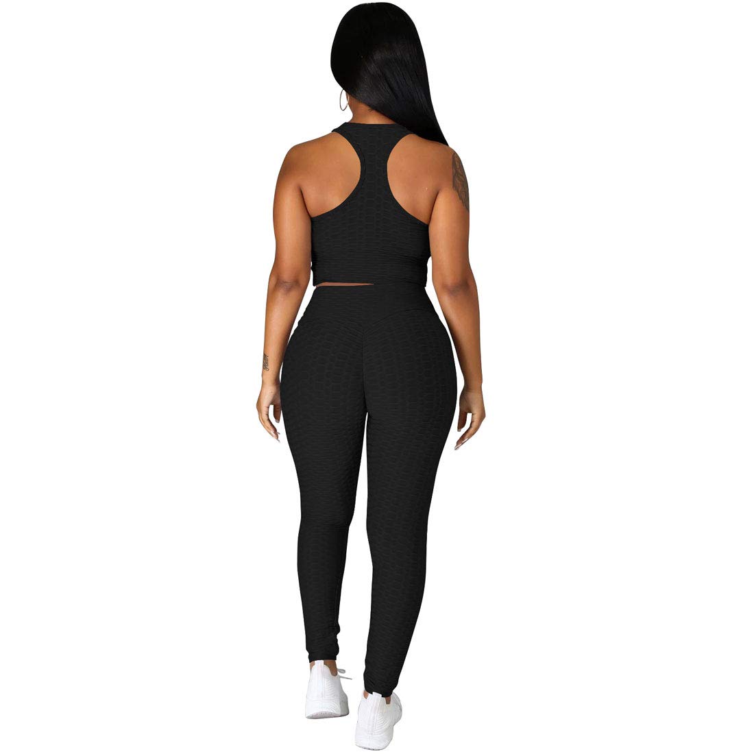 Nimsruc Women's 2-Piece Workout Sets - Sexy Summer Jogging Suits & Casual Bodycon Tracksuits for Gym, Running & Lounge Wear