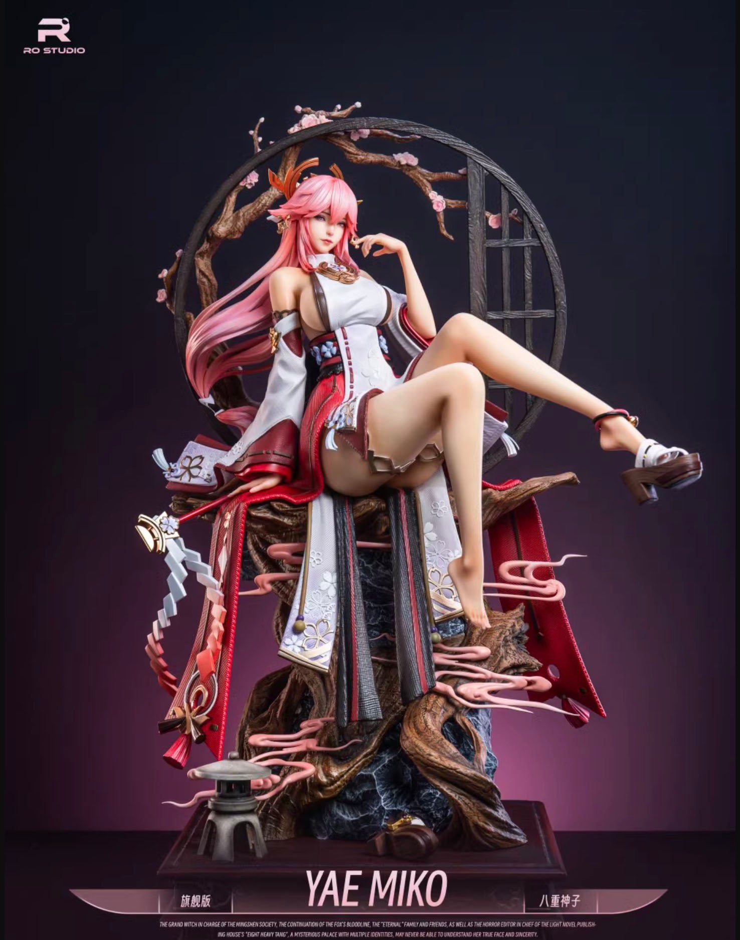 RO Studio Yae Miko | Genshin Impact Character Figure | Premium Anime Collectible for Fans & Gamers | Perfect for Display, Cosplay Inspiration & Gaming Room Decor