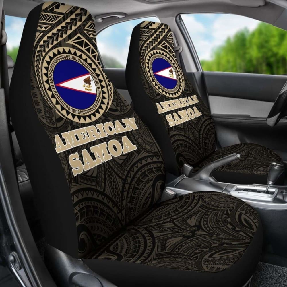 Premium American Samoa Car Seat Covers - 3-Piece Set (Model 105905) for Cars, Trucks & SUVs - Waterproof & Comfortable Seat Protectors for Daily Commute, Road Trips & Family Travel
