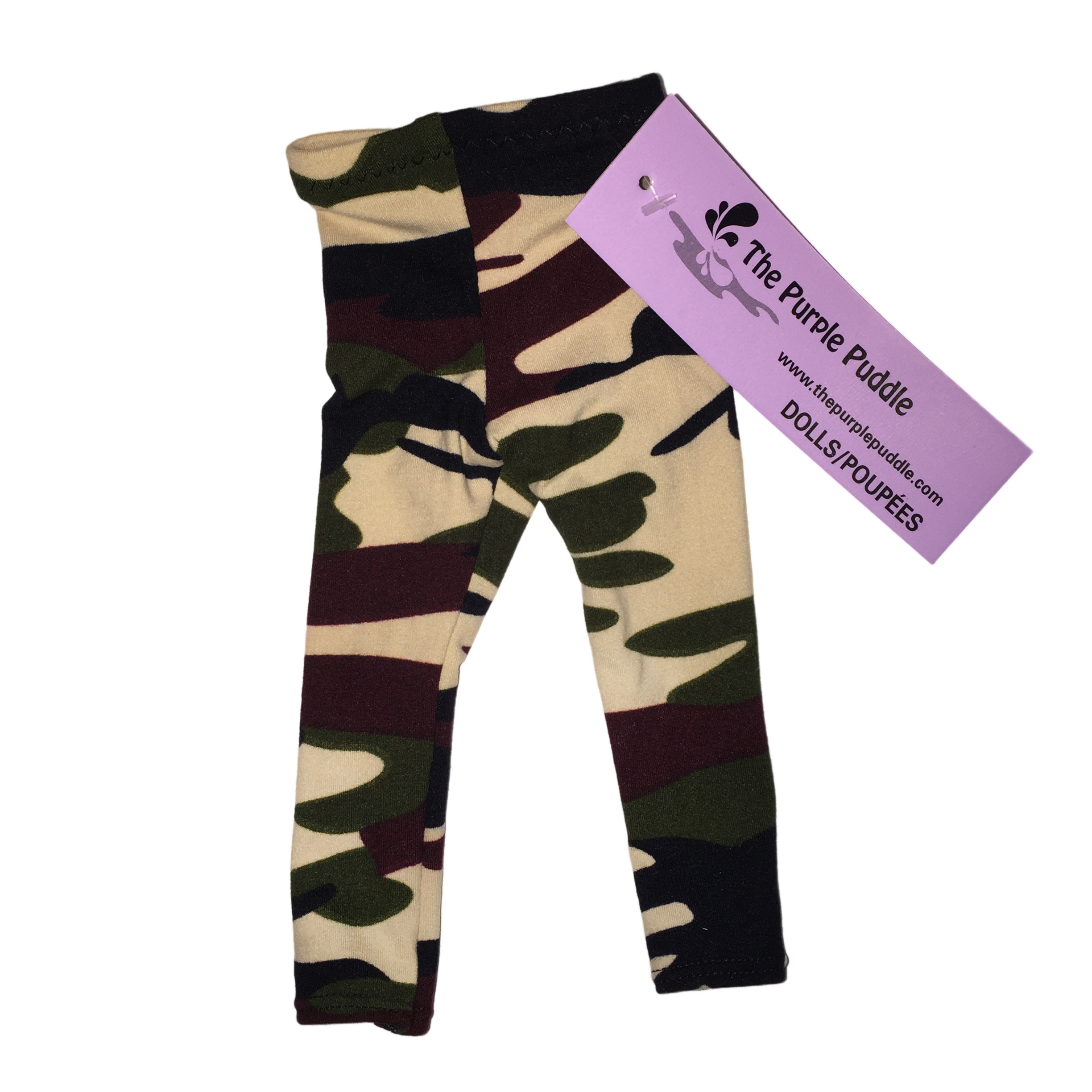 Camo Print Doll Leggings for Women - Soft Stretchy Comfortable Leggings for Yoga, Workout, and Casual Wear