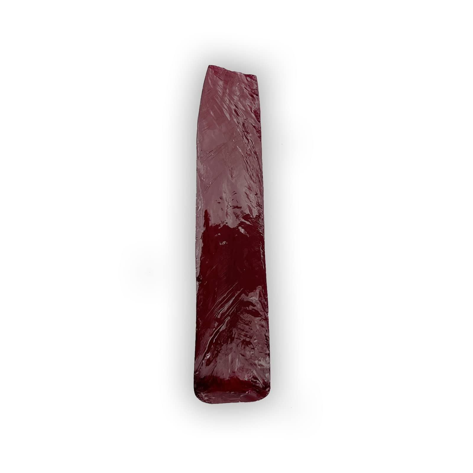 3A Grade VVS Clarity Raw Synthetic Ruby Gemstone Rough - Uncut Red Corundum for Jewelry Making, Engagement Rings & DIY Craft Projects