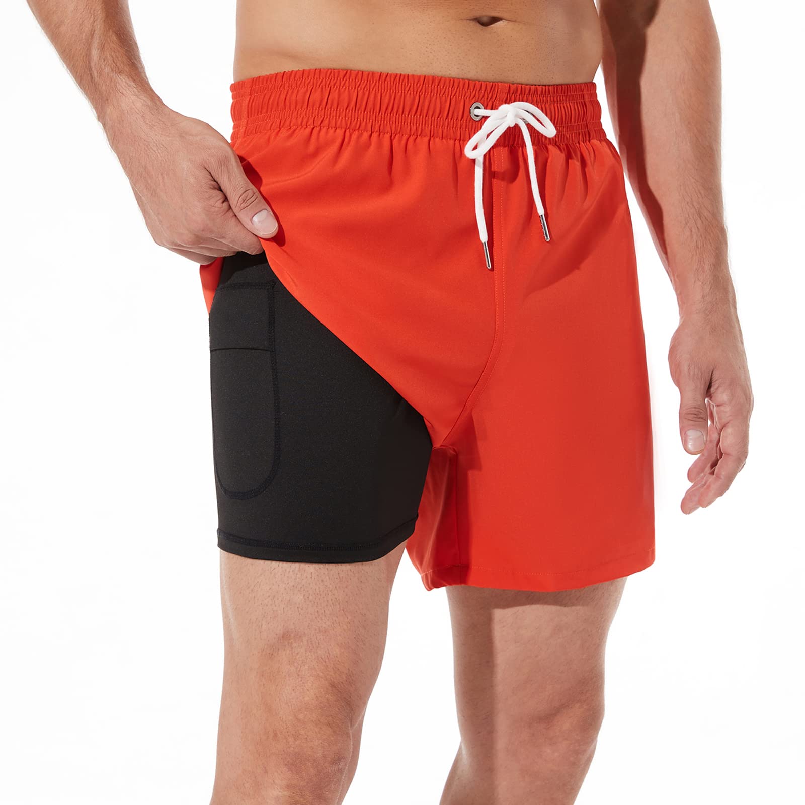 BRISIRA Men's Quick Dry Swim Trunks 5