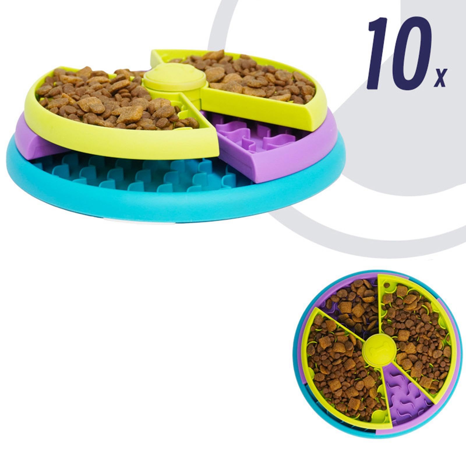 SECRET DESIRE Slow Feeder Bowl for Dogs & Cats - 3-Layer Durable Pet Food Dish - Prevent Bloat & Improve Digestion for Puppies & Adult Pets - Perfect for Mealtime & Training