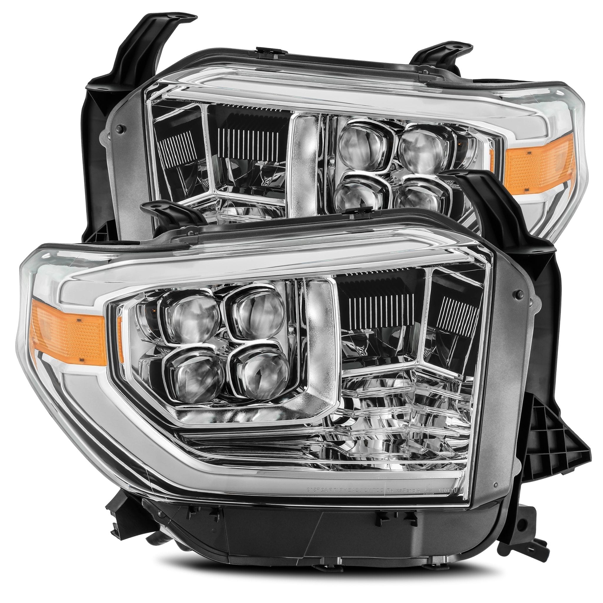 2014-2021 Toyota Tundra NOVA Series LED Projector Headlights - Chrome Housing - Alpha Rex 880771 - Upgrade Your Truck's Lighting for Night Driving & Off-Road Adventures