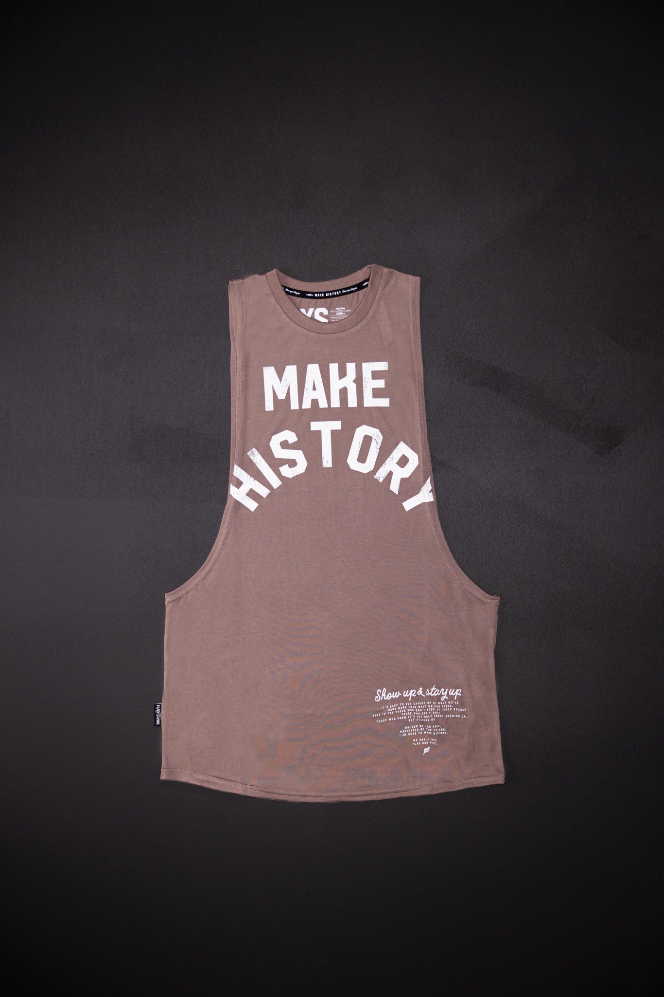 MAKE HISTORY BRO TANK TOP - Men's Graphic Muscle Tee for Gym & Workout | Earth Inspired Casual Streetwear for Sports & Outdoor Activities