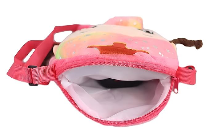 Cheerful Companion Doll-Shaped Messenger Bag for Teen Girls - Bright & Beautiful Small Crossbody Bag (30x18cm) - Perfect for School, Travel & Everyday Use
