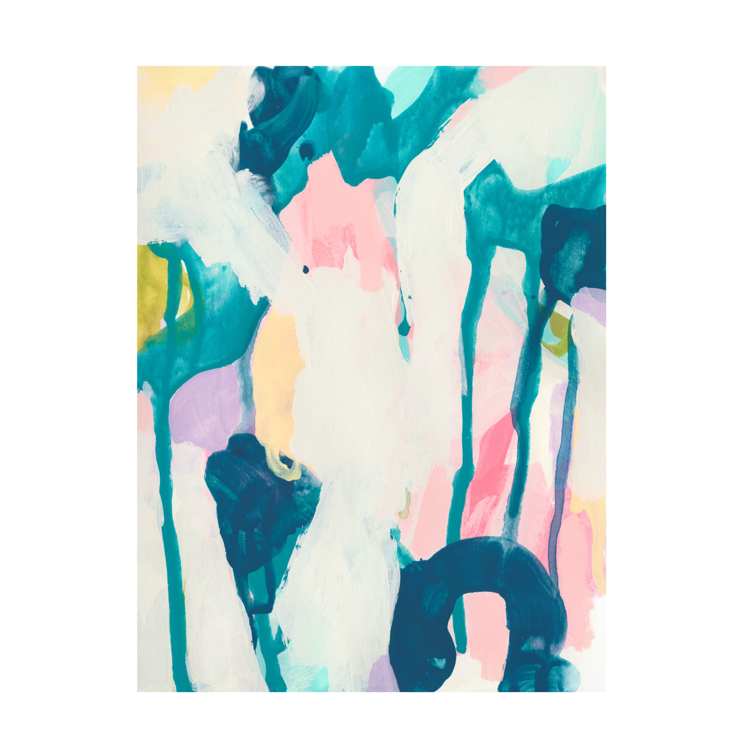 Trademark Fine Art 'Bright Vibe II' Abstract Canvas Wall Art by June Erica Vess - Modern Home Decor for Living Room, Bedroom & Office