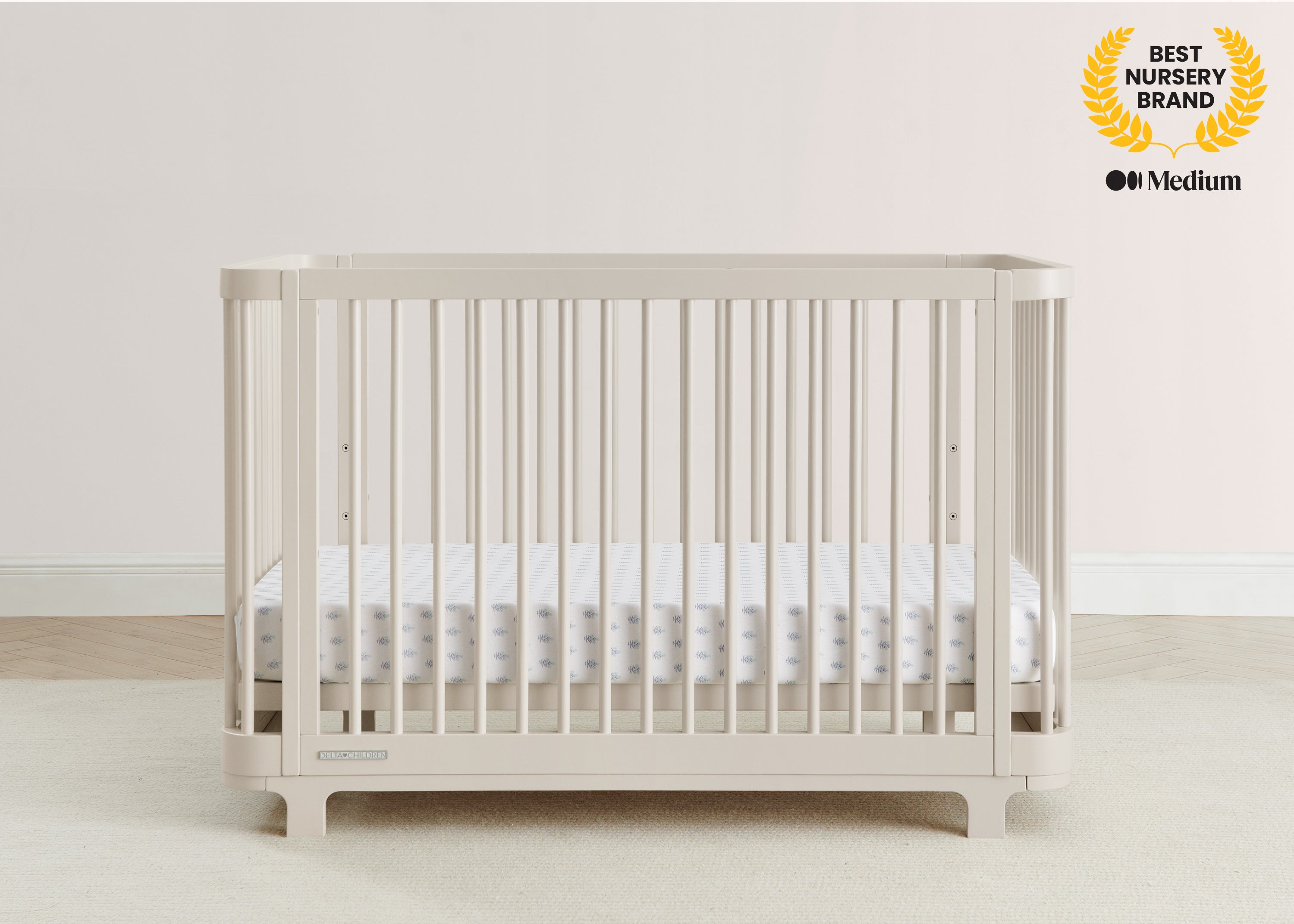 Nest 4-in-1 Convertible Baby Crib - Toddler Bed, Daybed & Full-Size Bed - Safe Nursery Furniture for Newborn to Teen - Perfect for Bedrooms, Daycare & Guest Rooms