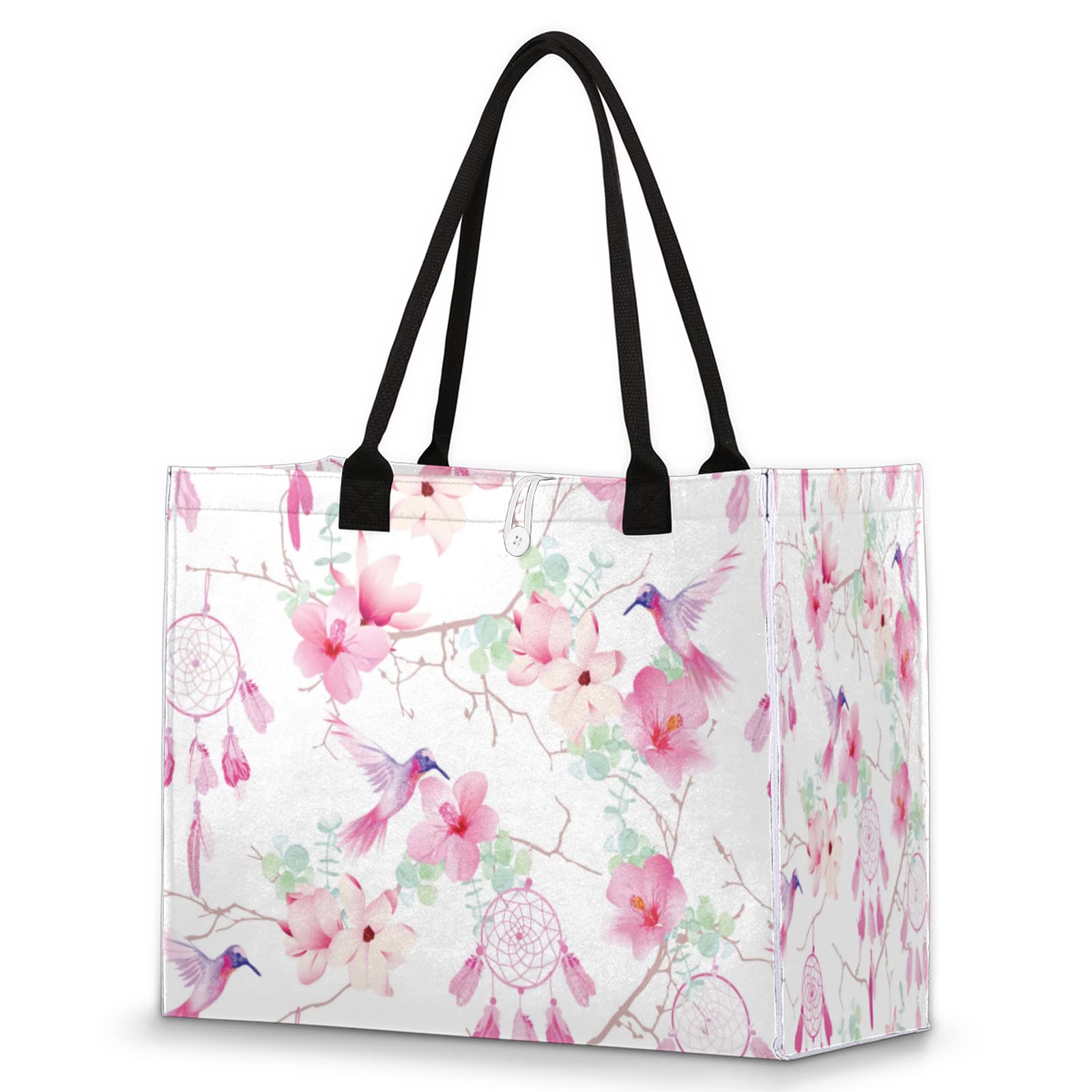 **Large Beach Bag for Women & Girls - Sandproof Tote Bag, Lightweight Canvas Shoulder Bag for Pool, Travel & Summer Outings**