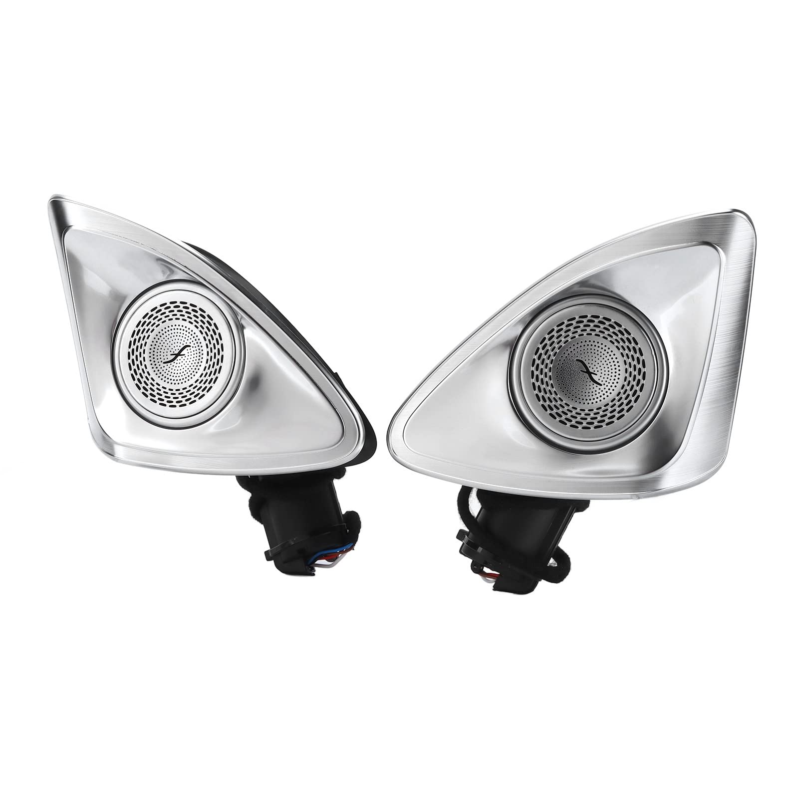 2PCS Steel PC LED Car Rotating Tweeter - 360° Adjustable Speaker for Car Audio Modification & Customization | Perfect for Car Enthusiasts & Sound System Upgrades