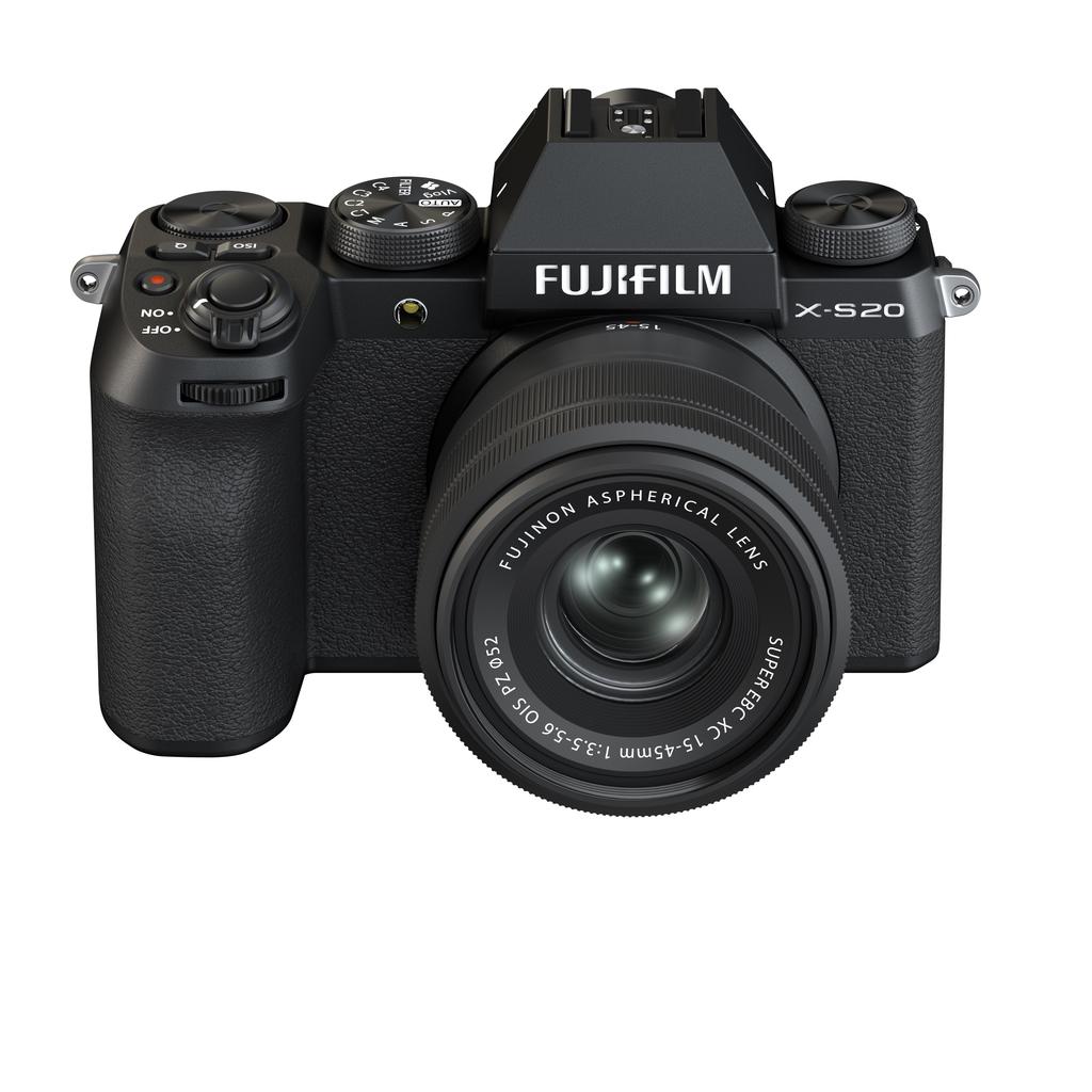 Fujifilm X-S20 Mirrorless Digital Camera with XC15-45mm F3.5-5.6 OIS PZ Lens Kit (Black) - Perfect for Travel, Vlogging & Photography Enthusiasts