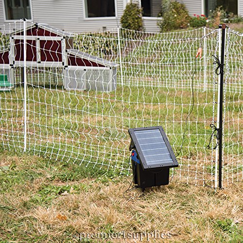 Premier 1 Solar IntelliShock® 30 Fence Energizer Kit with Digital Tester - Solar Powered Electric Fence Charger for Livestock, Pets & Wildlife Control - Perfect for Farms, Ranches & Rural Properties
