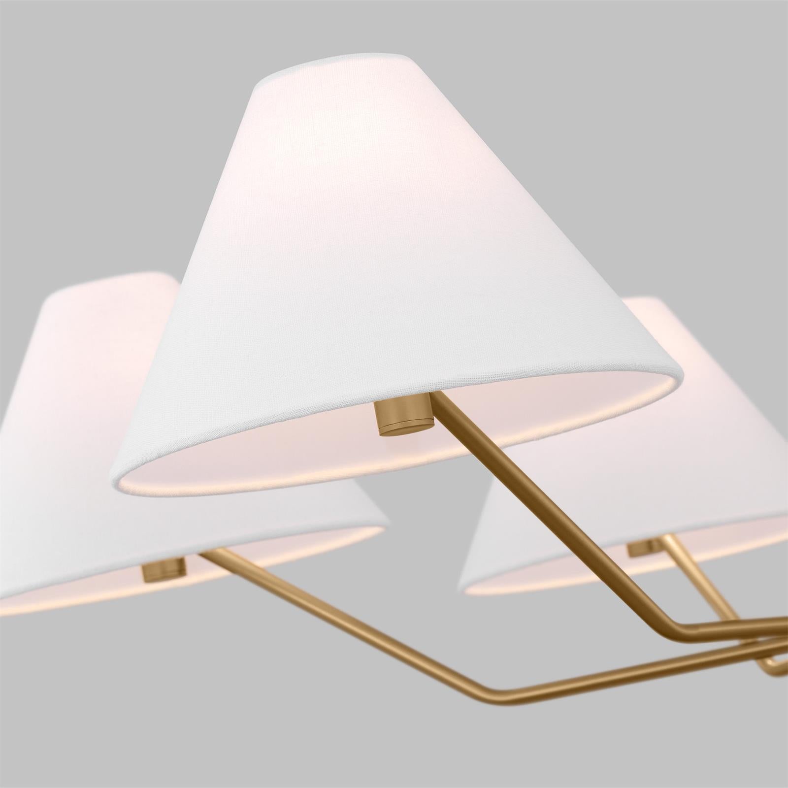 Burke Chandelier - Elegant Crystal Ceiling Light Fixture for Dining Room & Living Room | Modern Home Decor Lighting