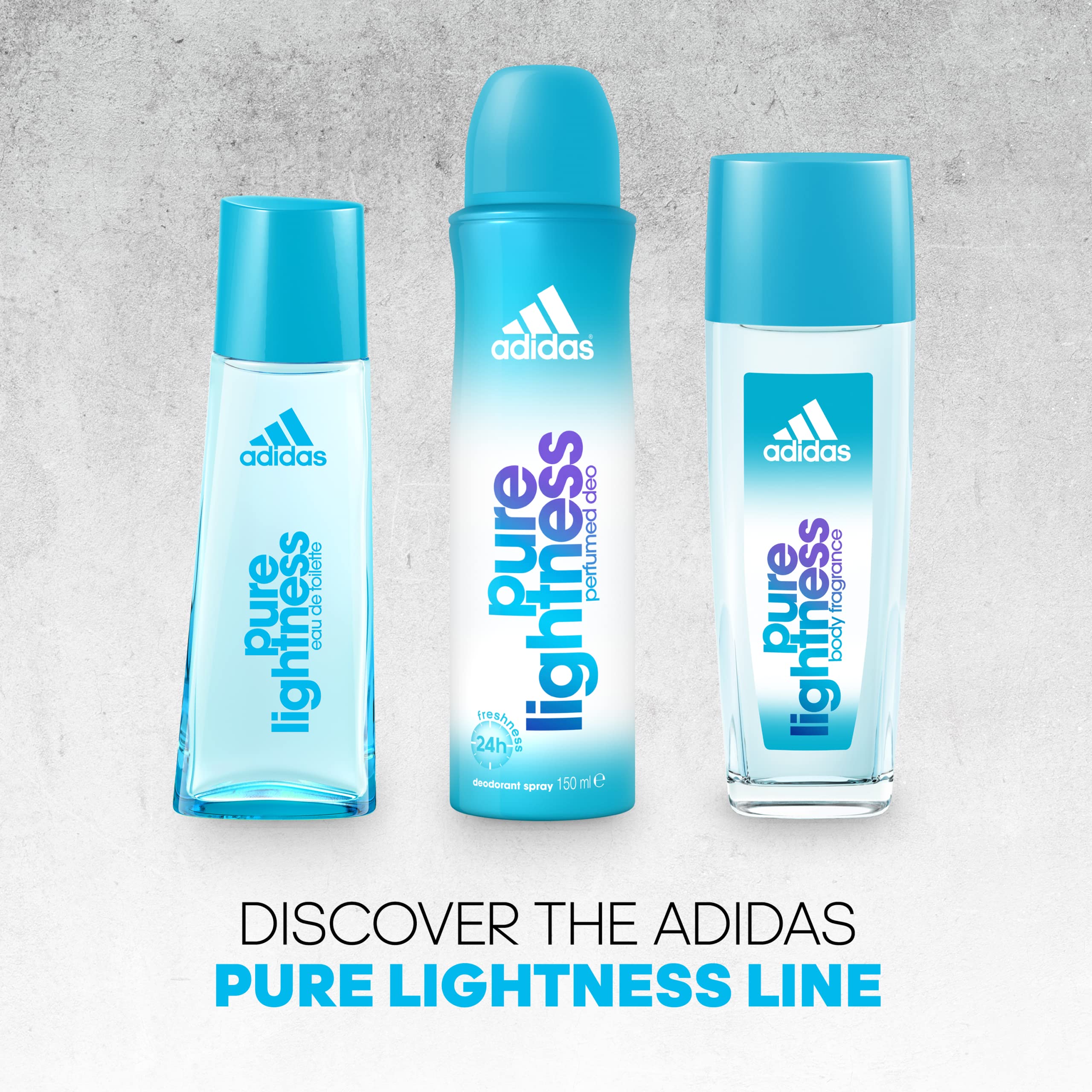 Adidas Pure Lightness EDT Spray for Men - 1.7 oz / 50 ml - Fresh & Light Cologne - Perfect for Daily Wear, Office & Casual Outings