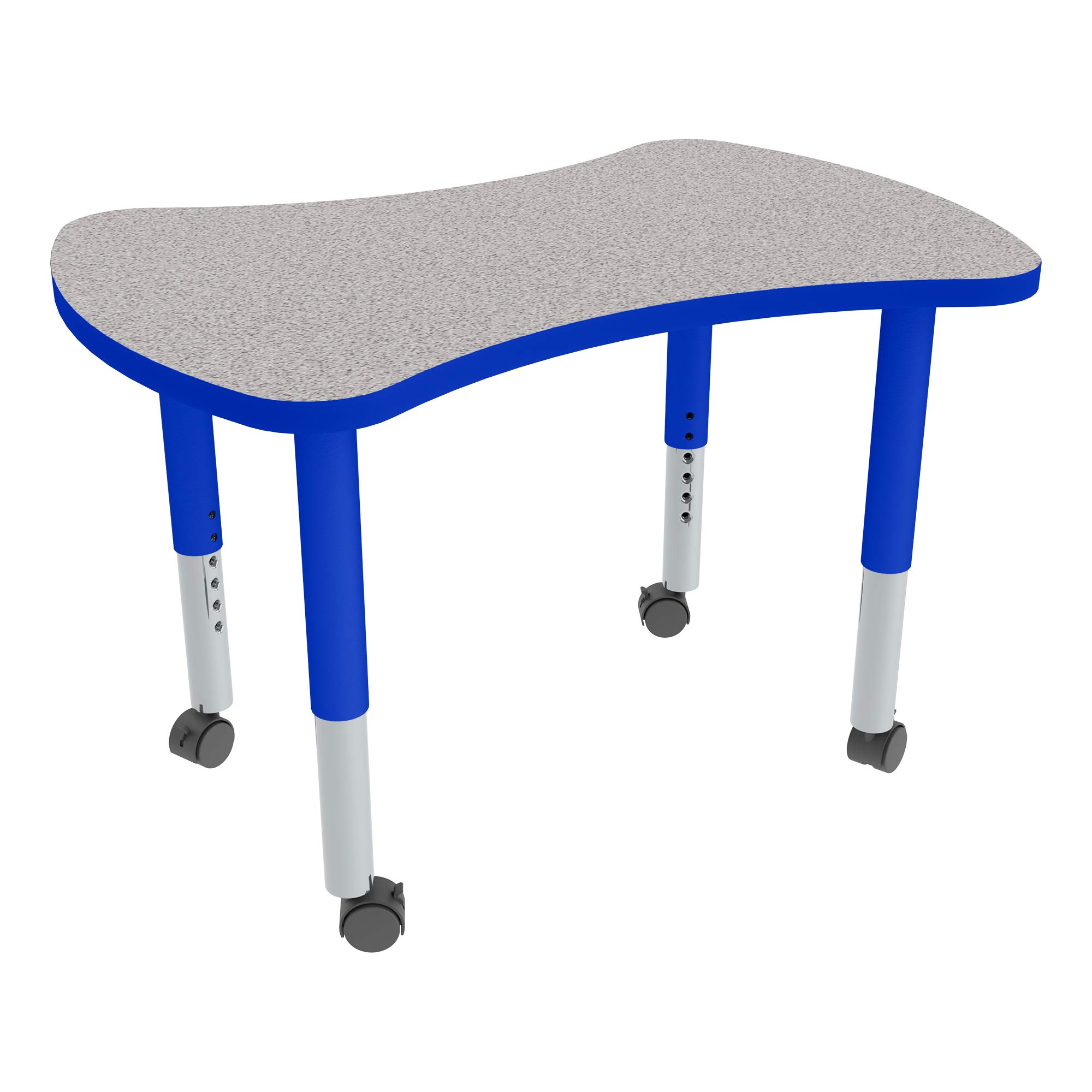 Adjustable Height Mobile Preschool Collaborative Table for Kids - Sprogs Bow Tie Design - Perfect for Classroom, Daycare & Learning Centers