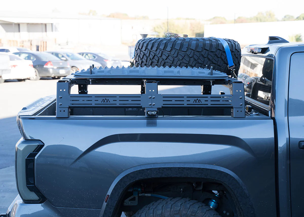 2022+ Toyota Tundra Mid Height Bed Rack - Heavy Duty Aluminum Truck Bed Rack for Off-Road & Camping Gear | Perfect for Overlanding, Hunting & Outdoor Adventures