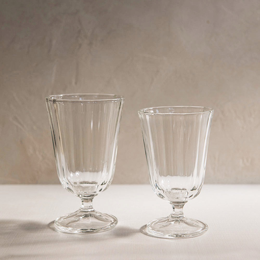 Elegant Fluted Glassware Set - 12-Piece Crystal Drinking Glasses for Wine, Cocktails & Champagne - Perfect for Dinner Parties, Weddings & Home Entertaining