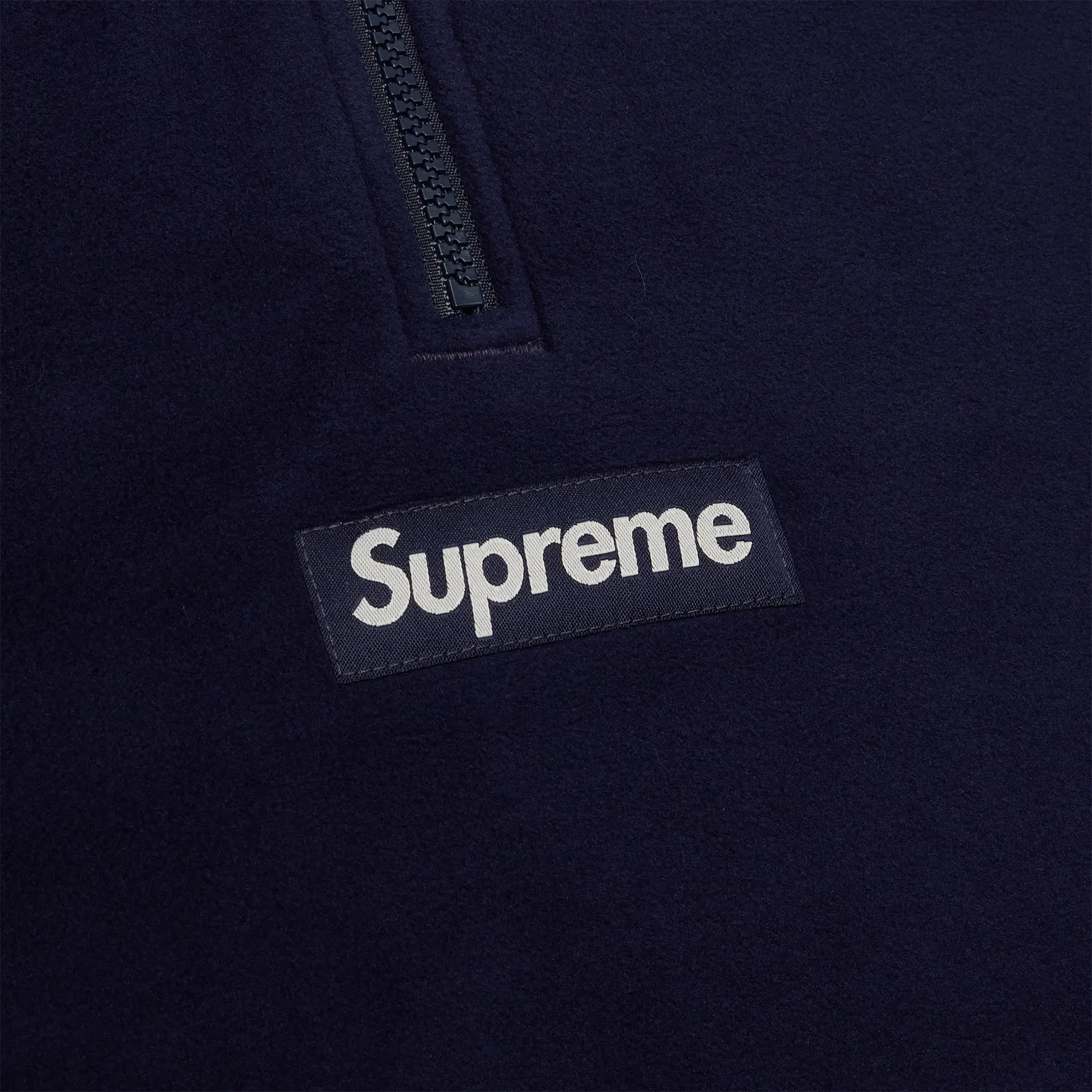 Supreme Polartec Fleece Half Zip Hoodie for Men & Women - Navy Blue Winter Facemask Hoodie (FW24) - Perfect for Outdoor Activities, Hiking & Cold Weather Fashion