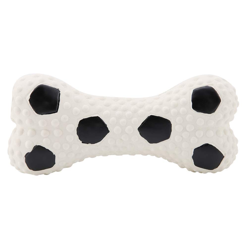Keenso Squeaky Latex Dog Chew Toy Bone for Small & Medium Dogs - 13 × 6 × 3 cm, Durable Puppy Chewing Toy for Teething & Playtime - Perfect for Indoor/Outdoor Use, Training Rewards & Anxiety Relief