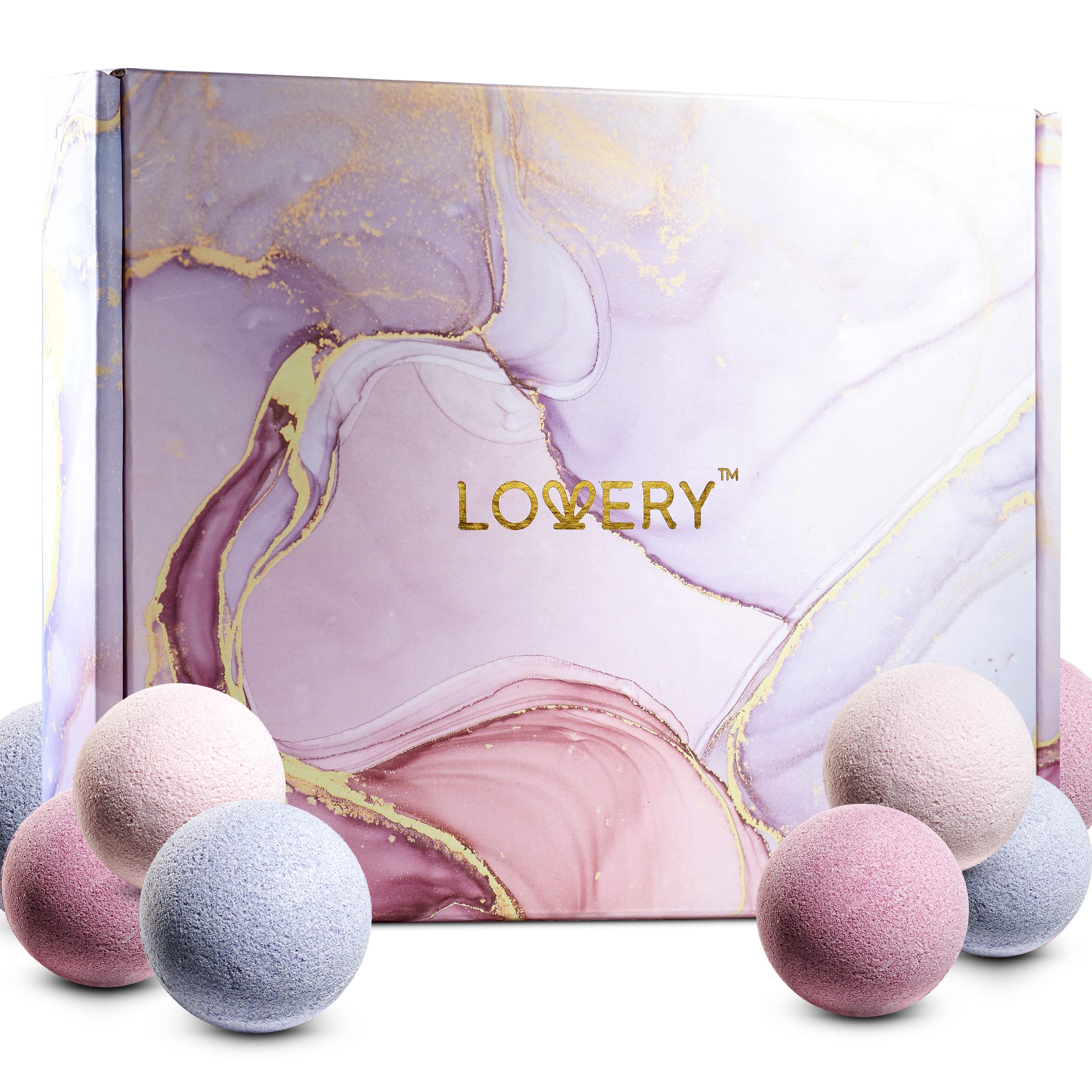 30pc Handmade Marbleized Bath Bombs Gift Set - Multi-Scented Aromatherapy Bubble Fizzies for Women, Men & Mom | Perfect Birthday, Spa & Relaxation Gifts for Her, Him & Parents | Ideal for Self-Care, Stress Relief & Luxury Bath Time