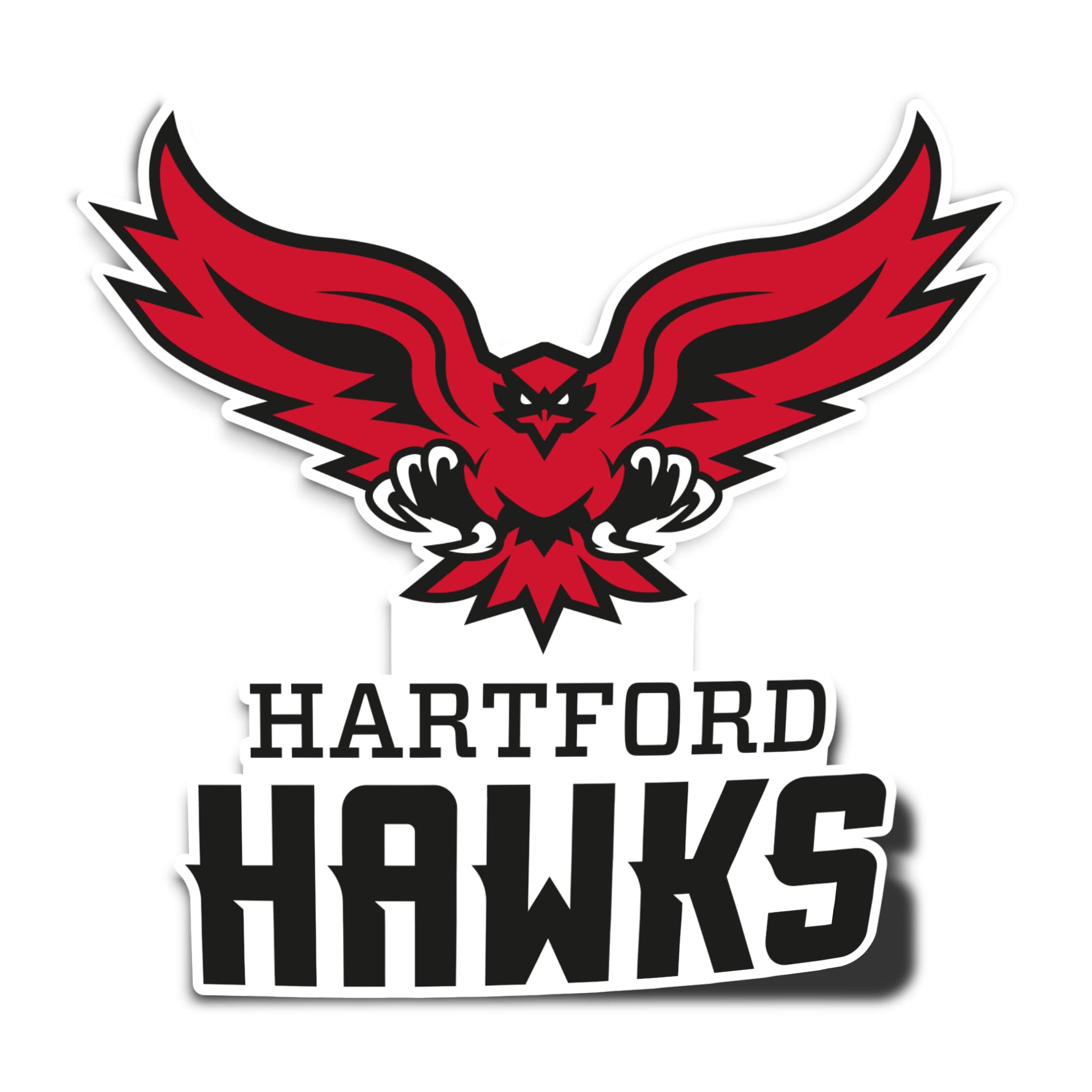 University of Hartford Hawks Desert Cactus Vinyl Decal Sticker - Waterproof Laptop, Water Bottle, Car, Scrapbook Decor - Perfect for College Students, Alumni Gifts & School Spirit Accessories