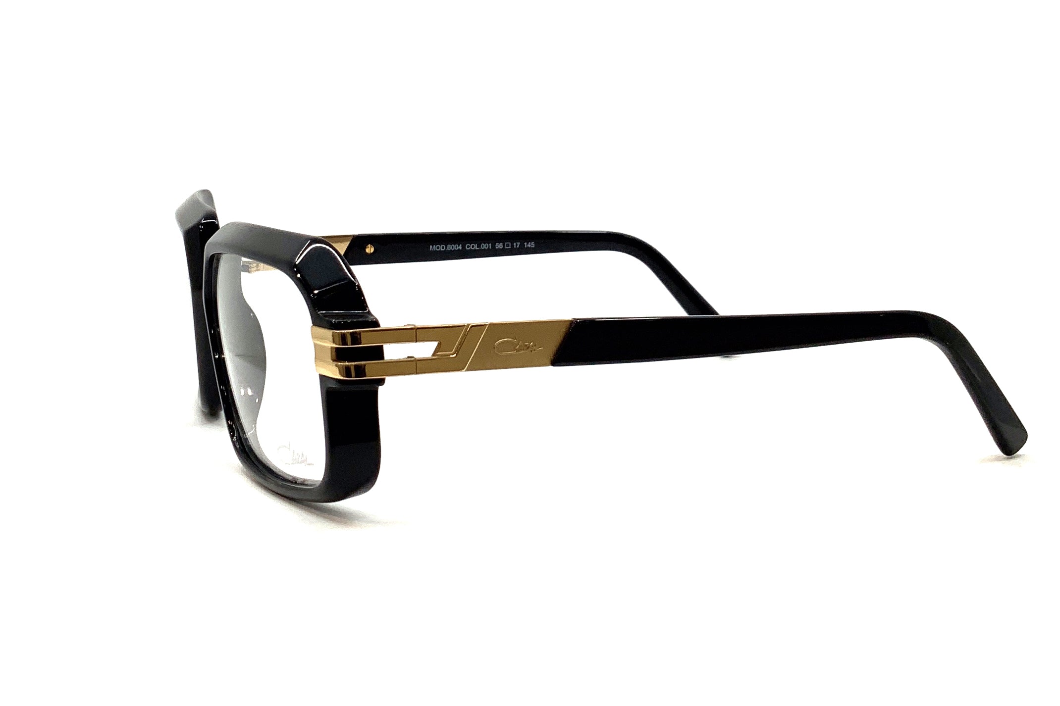 Cazal 6004 Sunglasses - Black/Gold Frame Classic Retro Style for Men & Women | UV Protection, Fashion Accessory for Outdoor, Driving, Travel