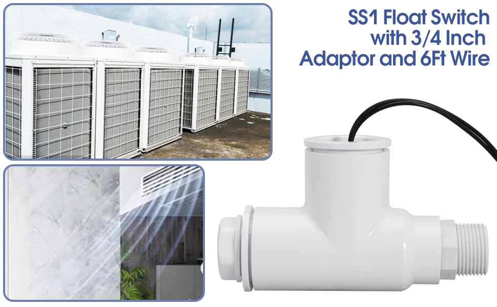 10PCS SS1 Float Switch with 3/4