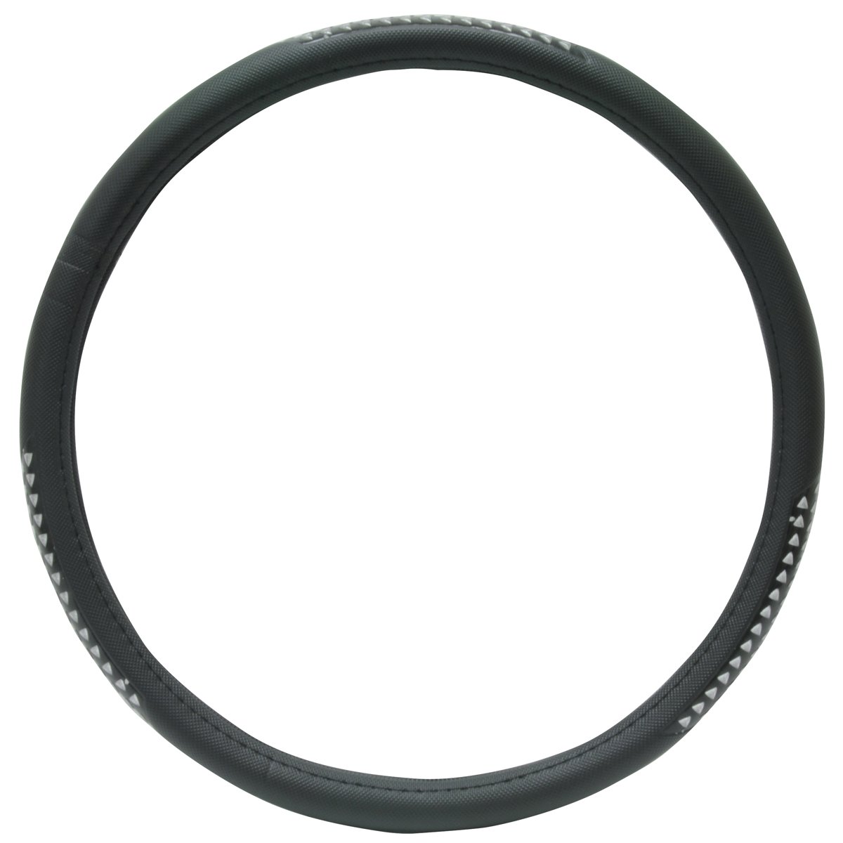 RoadPro 18 Inch Massaging Steering Wheel Cover - Faux Black Leather for Semi Trucks, RVs & Big Rigs - Non-Slip Grip & Comfort Design (RPSW-3002) - Perfect for Long Haul Driving & Ergonomic Support