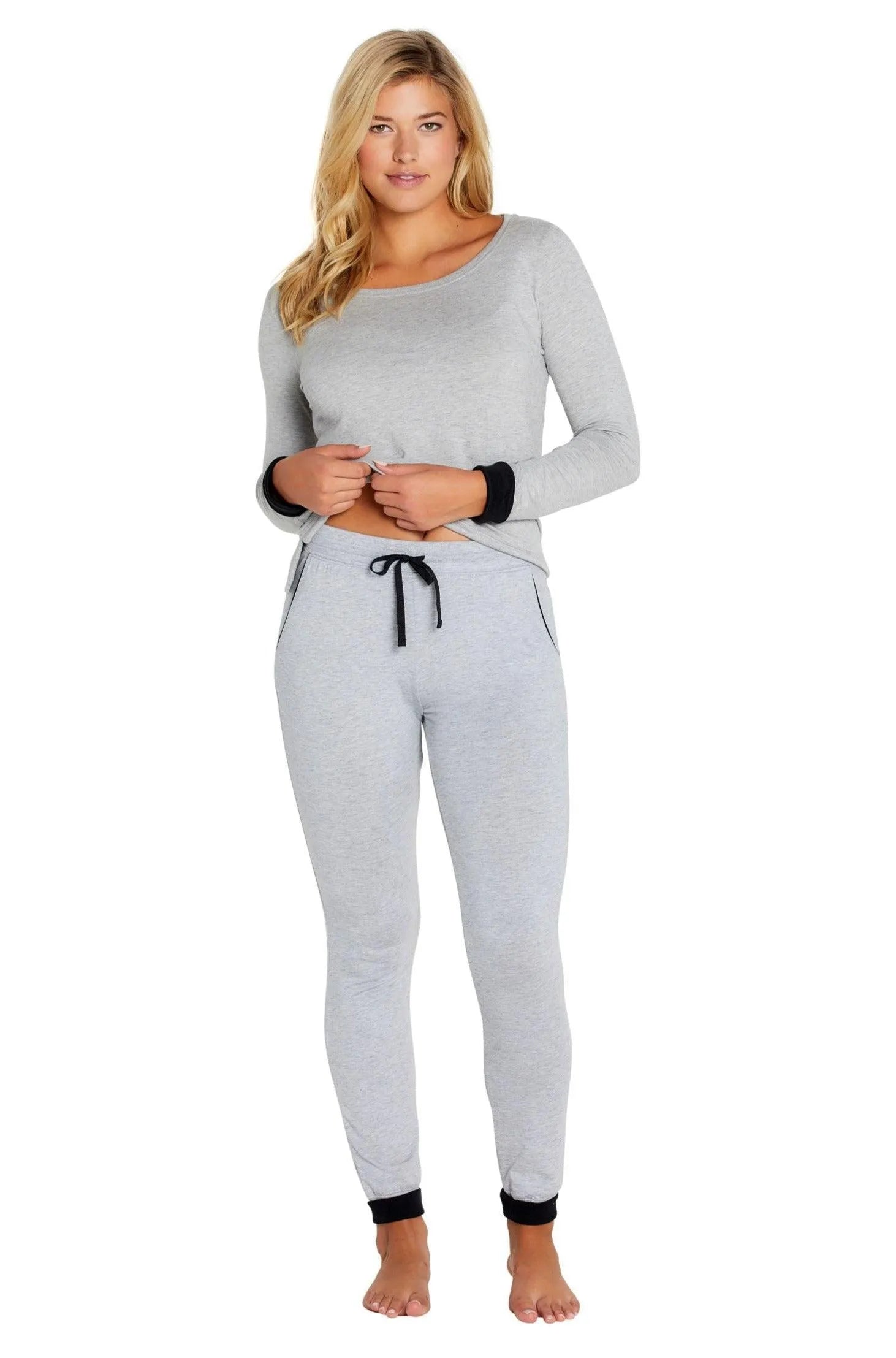 Women's Soft Long Sleeve Loungewear Set - Cozy Lounge Pants & Top Outfit for Home Relaxation, Yoga, and Sleep | Comfortable Casual Wear