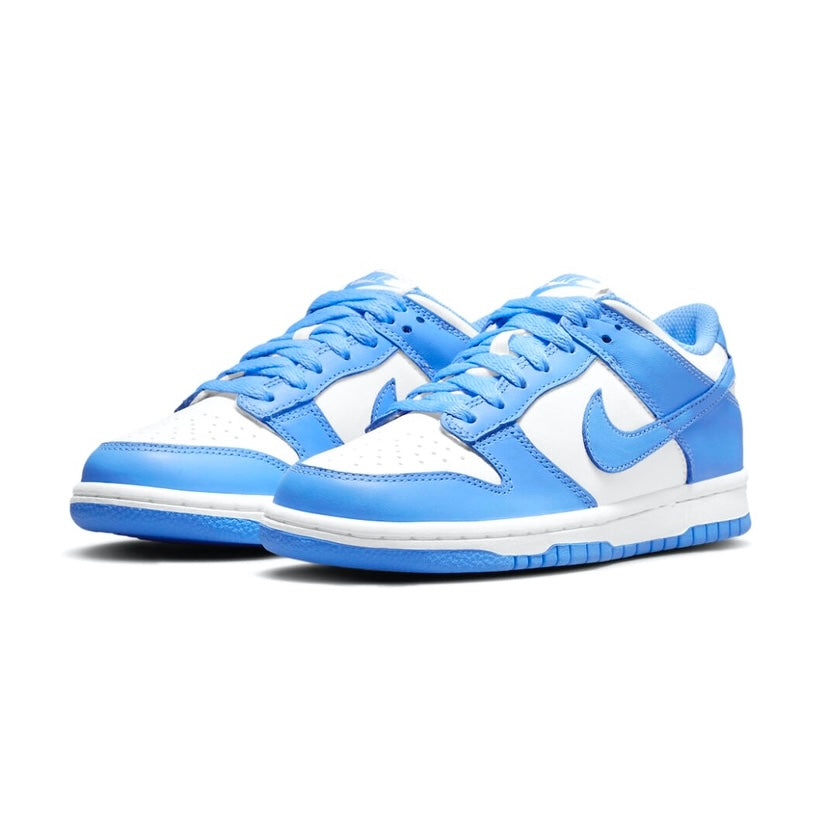 Nike Dunk Low GS UNC 2021 University Blue White Sneakers - Women's Basketball Shoes for Casual Wear & Street Style