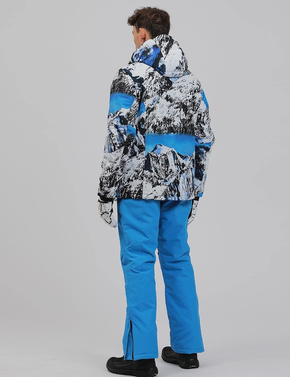 YEEFINE Men's Waterproof Ski Suit Winter Snowboard Jacket & Pants Set for Skiing, Snowboarding & Outdoor Winter Sports