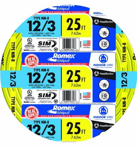 Nonmetallic Sheathed Electrical Cable - NM-B Wire for Home Wiring, Indoor Electrical Projects & DIY Installations | Safe & Flexible Romex Cable for Outlets, Switches & Lighting Circuits